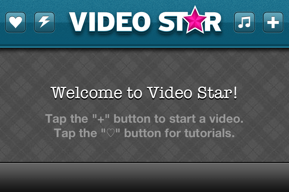 Video Star App welcome