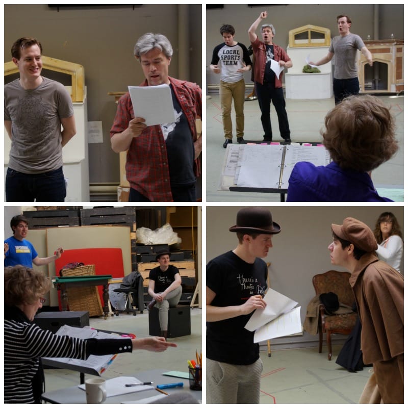 Hound of the Baskervilles Rehearsal Collage